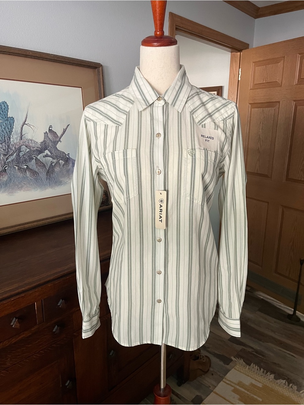 NWT Ariat Billy Jean Sea Stripe western shirt